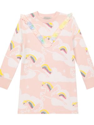 Trykt bomull dress for jenter Stella Mccartney Kids