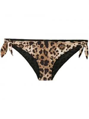Bikini leopardo Dolce & Gabbana dorado