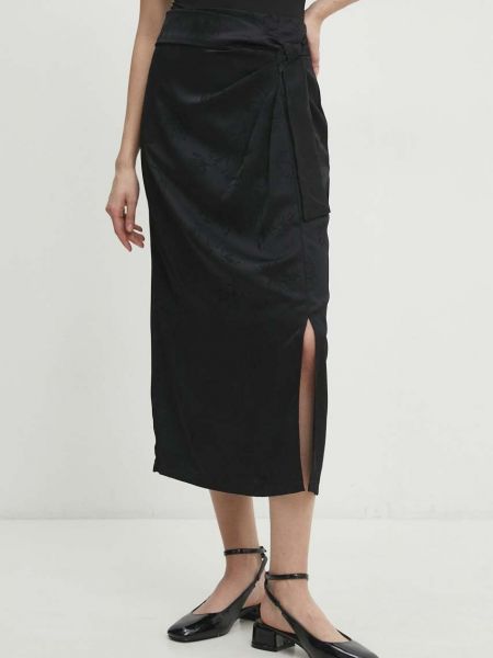 Midi suknja Answear Lab crna