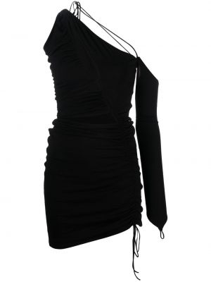 Асиметрична коктейлна рокля Manuri черно
