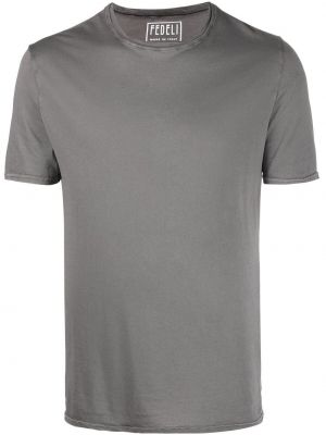 T-shirt avec manches courtes Fedeli gris