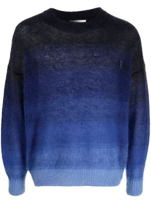 Pull à rayures en tricot Marant bleu