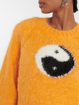 Пуловер от мохер Rotate Birger Christensen оранжево