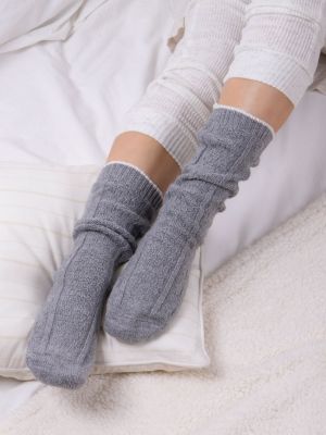Кашемировые носки Totes серые