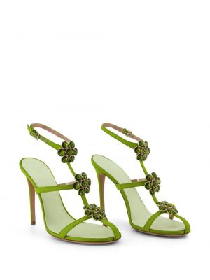 Sandales à fleurs Giambattista Valli vert