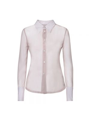 Bluse mit geknöpfter Mm6 Maison Margiela pink