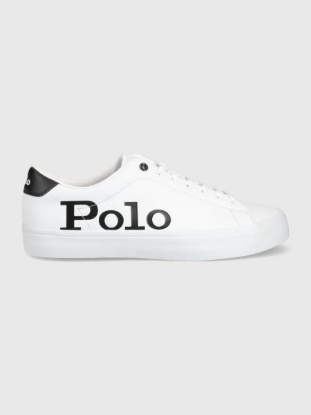 Bőr félcipo Polo Ralph Lauren fehér