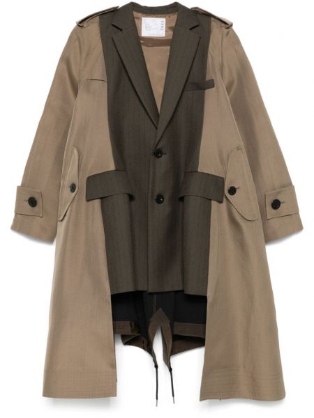 Trenchcoat Sacai brun