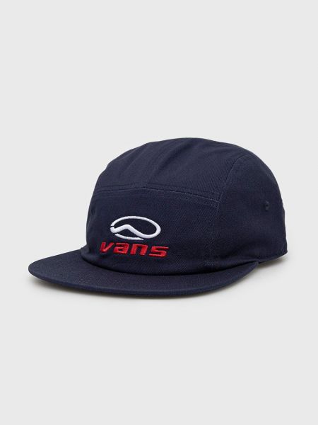 Памучна шапка с козирки с апликация Vans