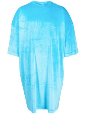Žametna obleka iz rebrastega žameta Team Wang Design