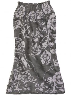 Jacquard virágos gyapjú felső Paloma Wool szürke