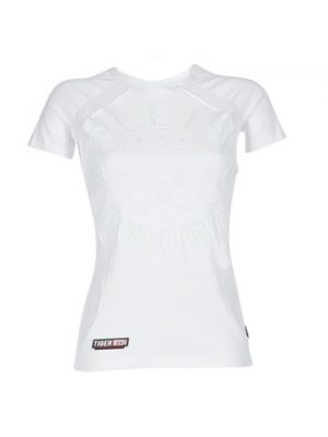 Biała koszulka z krótkim rękawem sportowa Philipp Plein Sport