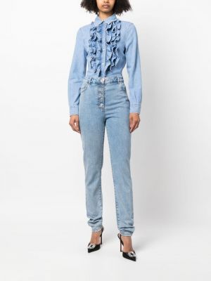 Jeanshemd mit rüschen Moschino Jeans
