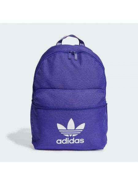 Plecak z nadrukiem Adidas Originals fioletowy