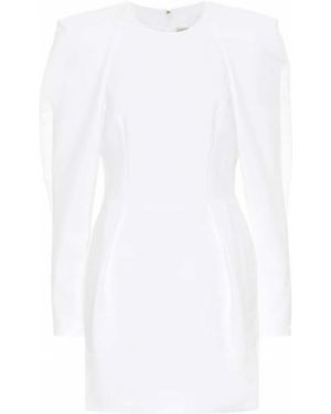 Mini robe en coton Alexandre Vauthier blanc
