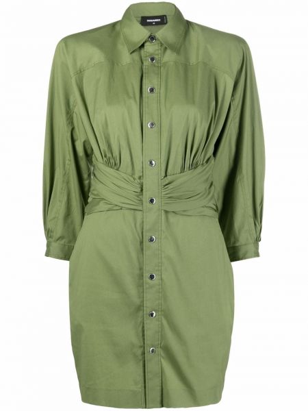 Сорочка Сукня зі збірками Dsquared2, зелене