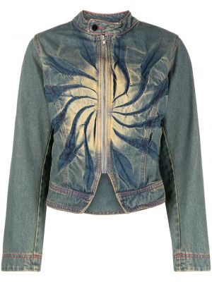 Bavlněná džínová bunda s potiskem Masha Popova