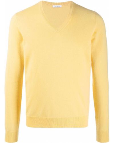 Jersey con escote v de tela jersey Malo amarillo