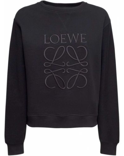 Bluza dresowa z haftem Loewe, сzarny