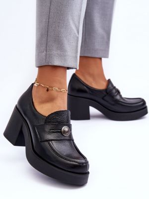 Pantofi din piele Kesi negru