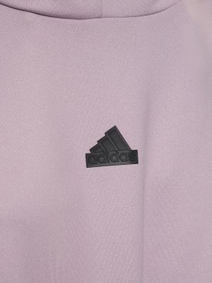 Суичър с качулка Adidas Performance розово