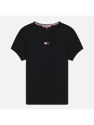 Женская футболка Tommy Jeans XS Badge Rib, L чёрный