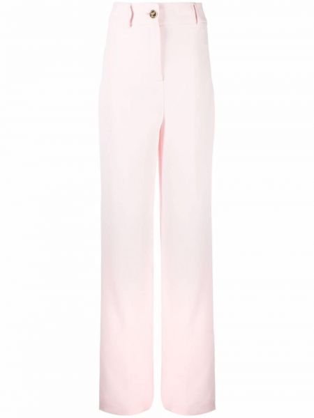 Rovné kalhoty Philipp Plein růžové