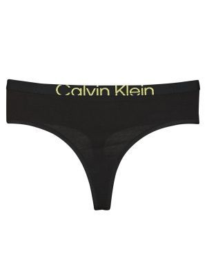 Chiloți tanga Calvin Klein Jeans negru