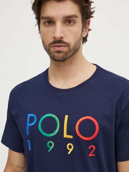 Pamučna majica Polo Ralph Lauren plava