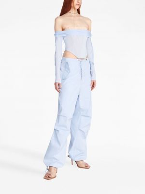 Relaxed fit kelnės Dion Lee mėlyna