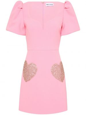 Mini-abito con perline Rebecca Vallance rosa