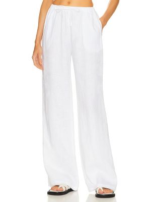 Pantaloni di lino Aexae bianco