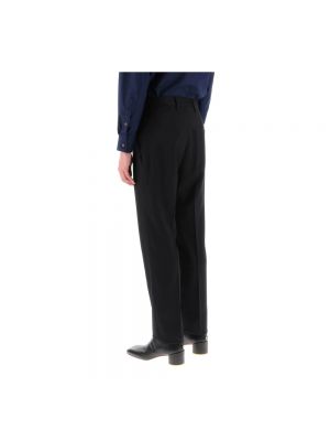 Pantalones rectos con botones de lana Vivienne Westwood negro