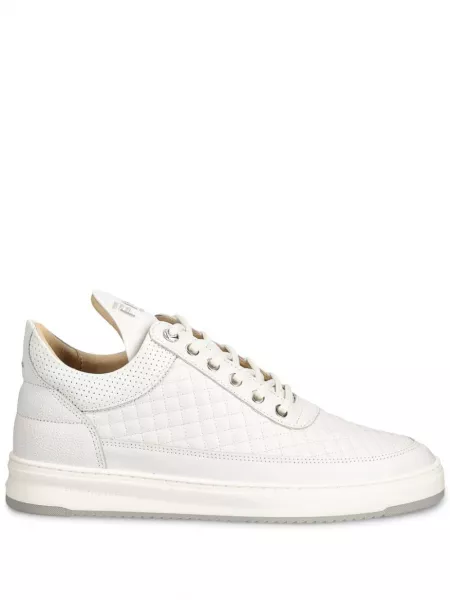 Læder sneakers Filling Pieces hvid