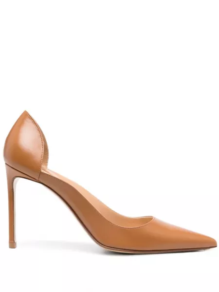 Læder pumps Francesco Russo brun