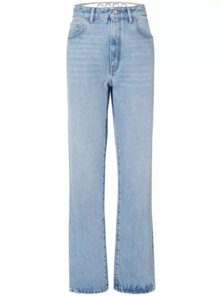 Straight jeans Gcds blå