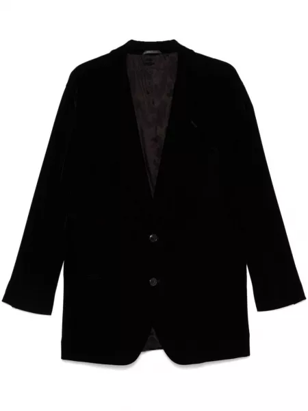 Fløjl blazer Giorgio Armani sort