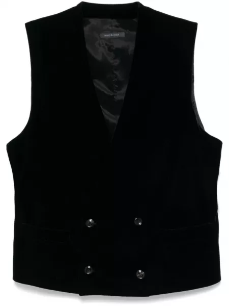 Fløjl vest Giorgio Armani sort