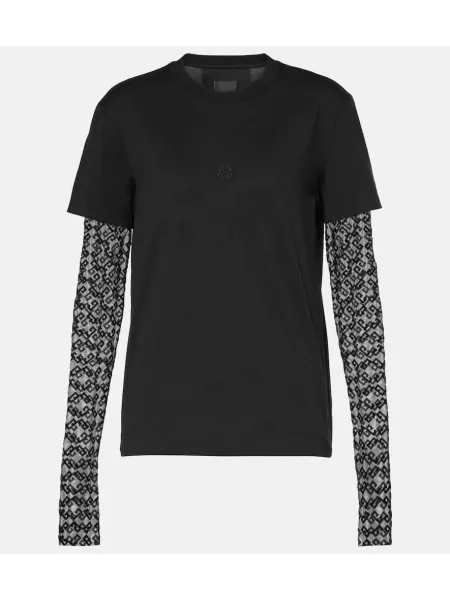 Bomull t-skjorte Givenchy svart