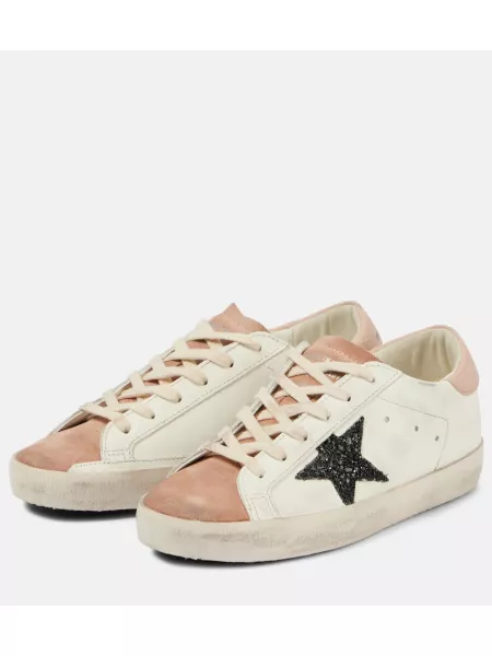 Yıldız desenli deri sneaker Golden Goose