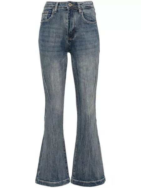 Relaxed fit flared jeans Ground Zero blå