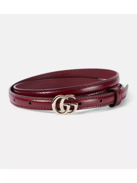 Skinn belte Gucci burgund