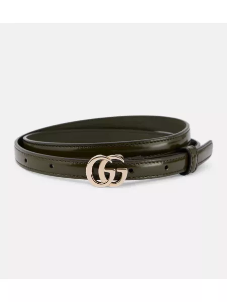 Bälte i läder Gucci grön