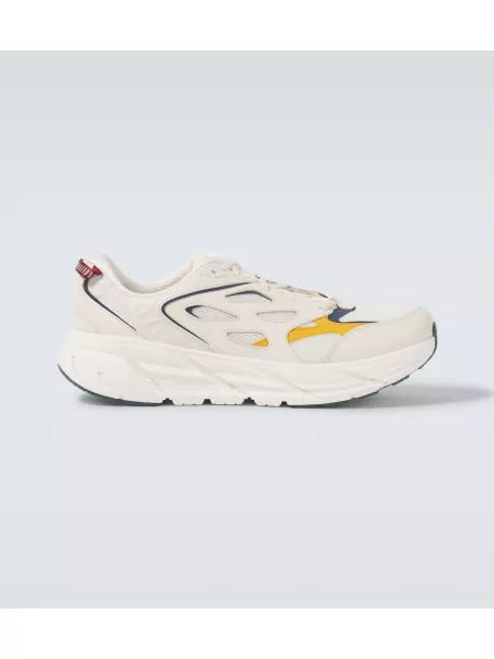 Skinn sneakers Hoka One One hvit