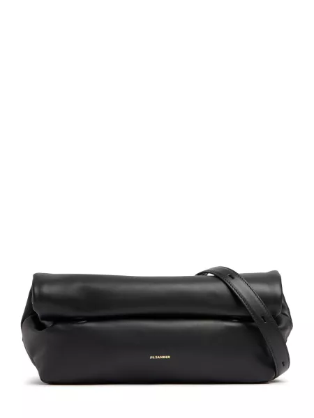 Skinn mini bag Jil Sander svart