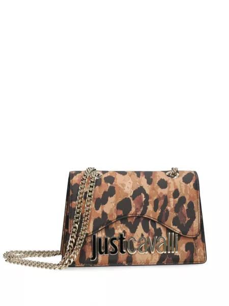 Leopard taske med print Just Cavalli brun