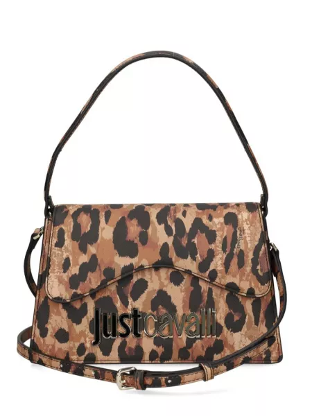 Leopard taske med print Just Cavalli brun