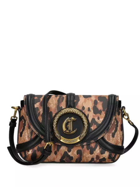 Leopard taske med print Just Cavalli brun