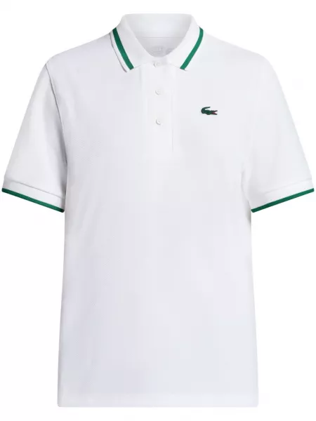 Stribet poloshirt Lacoste hvid