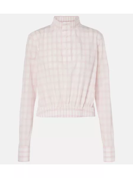 Ternet top i bomuld Loewe pink